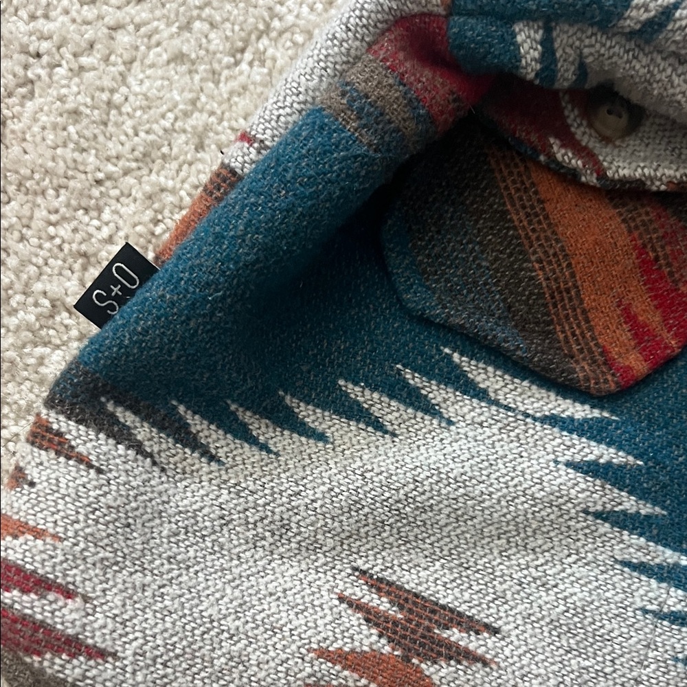 Olive + Scout Aztec Print Button Jacket - Picture 6 of 6